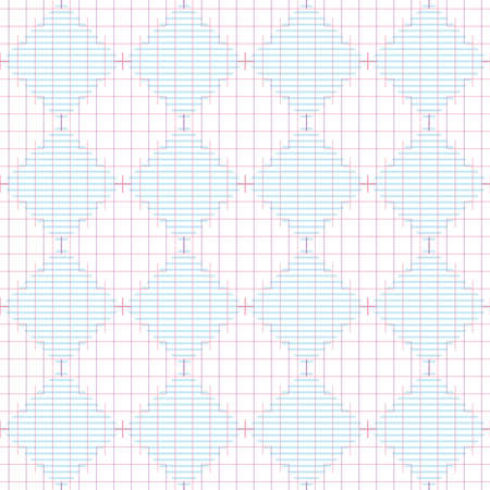 seamless abstract multicolour line pattern background , greeting card or fabricのイラスト素材