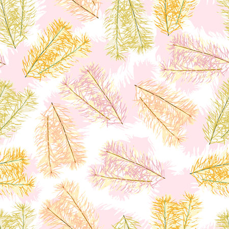 seamless abstact multicolour tree pattern background for fashion fabricのイラスト素材