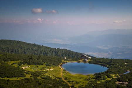 Unbelievable view towards the amazing lake Bezbog, Pirin mounatins, Bulgaria