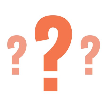 question mark vector with white backgroundのイラスト素材