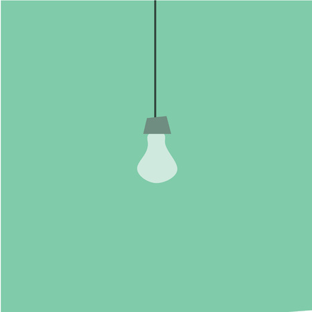 Hanging Light-bulb Vector illustration.のイラスト素材