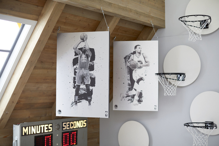 Vintage Designed Basketball Goal Wall Decor-Over the Doorのeditorial素材