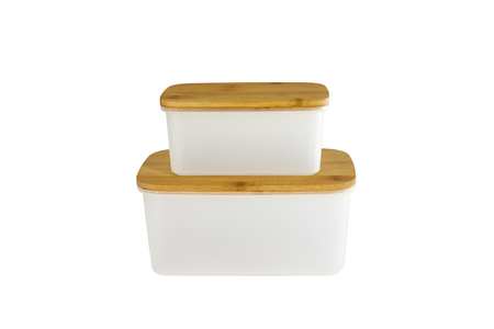 Tiffin Box Food Snack Carrier Container White Backgroundの写真素材