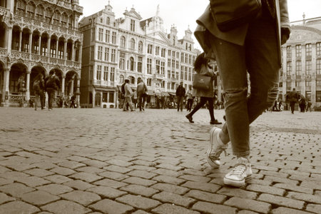 Plaza in Brusselsのeditorial素材