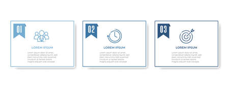 Modern timeline infographic 3 options.のイラスト素材
