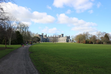 Kilkenny Castle. Historic landmark in the town of Kilkenny in Ireland.のeditorial素材