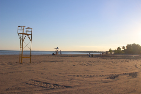 Stunning views of Lake Erie. Port Stanley Ontario Canada.の写真素材