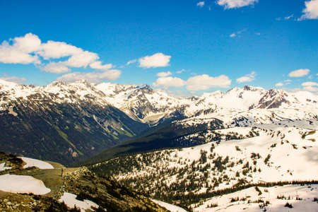 Whistler Blackcomb Ski Resort, Whistler, British Columbia, Canadaの写真素材