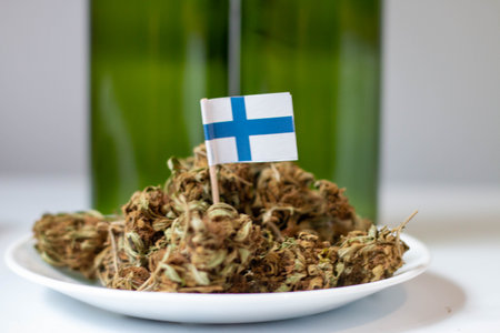 Theme of marijuana in finlandの写真素材