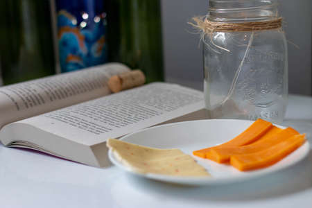 Wine night table top photographyの写真素材