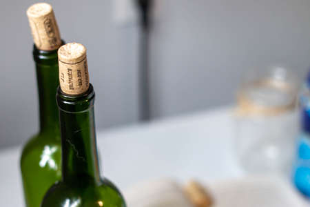 Wine night table top photographyの写真素材