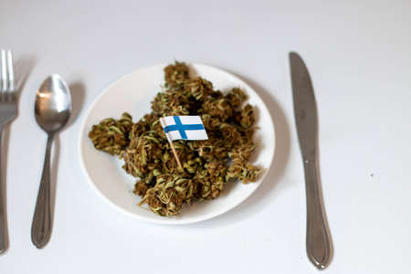 Theme of marijuana in finlandの写真素材