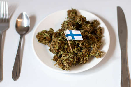 Theme of marijuana in finlandの写真素材