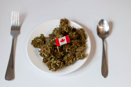 theme of recreational marijuana in Canadaの写真素材