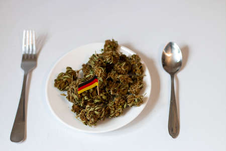 A themed photo of recreational marijuana in germanyの写真素材