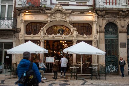 Street view of Lisbon, Portugal.の写真素材