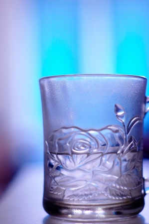 a half full glassの写真素材