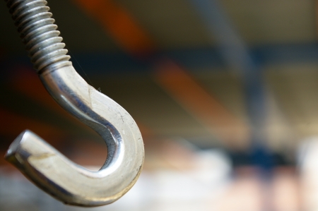 silver metal hook  machinery machine bait metal tackleの写真素材