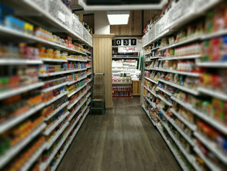 Many food in supermarketsの素材