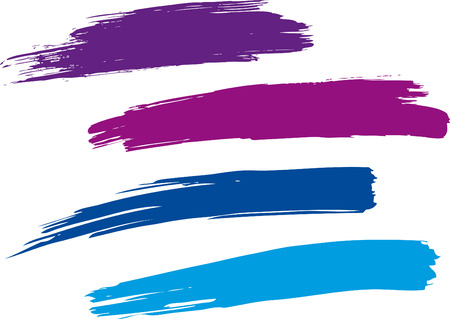 Strokes of a paintbrushのイラスト素材