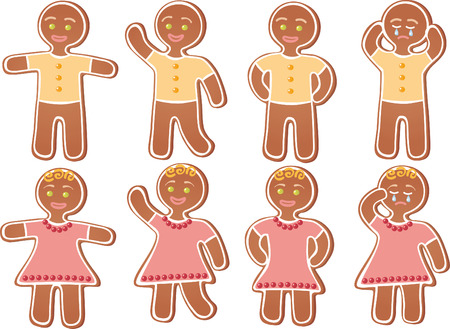 Gingerbread personのイラスト素材