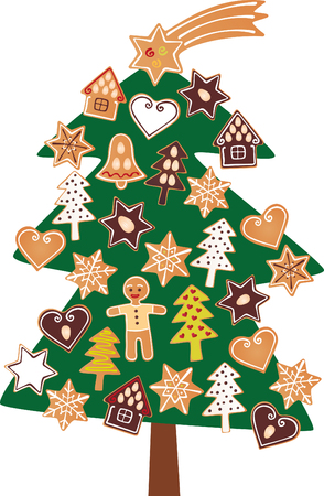christmas tree.のイラスト素材
