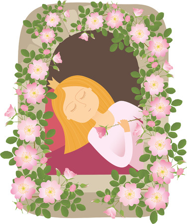 Sleeping beautyのイラスト素材