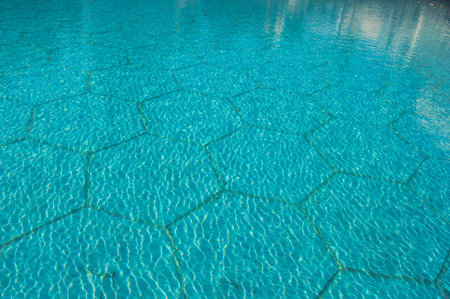 Water in Fountain Lake near Dubai Mall in UAE
