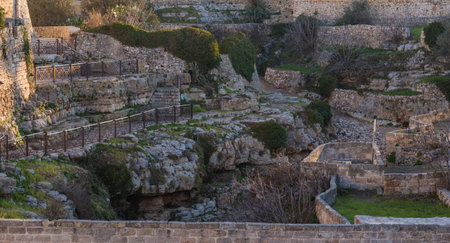 Multi Level Public Stone Garden