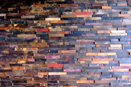 wall tiles made out of vintage recycled wood