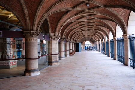 Entrance hall of Academic libraries, Impression from Leuven, Belgiumのeditorial素材