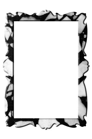Rectangular marble frame for pictures and portraitsの写真素材