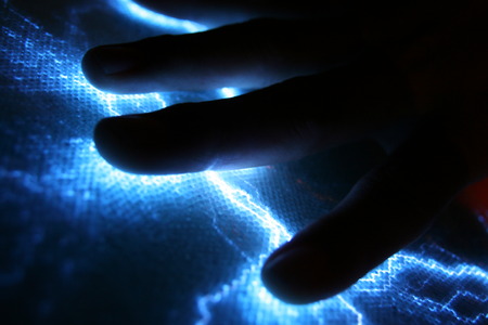 Hand with powerの写真素材