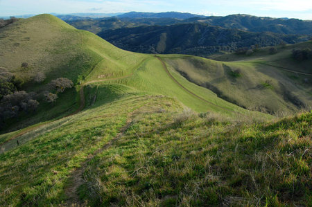 hiking trail at Black Diamond Minesの写真素材