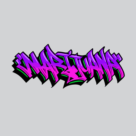 Graffiti urban style font. Vector illustration. Grunge urban letteringのイラスト素材