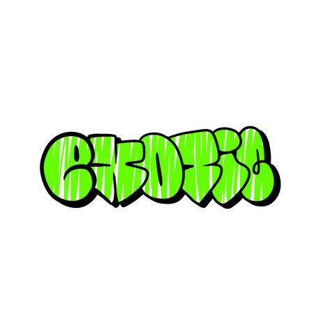 Graffiti urban style word. Vector illustration. Grunge urban dictionary.のイラスト素材