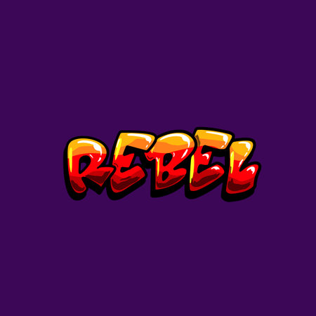 Free comic text pop art style. Vector illustration on purple background.のイラスト素材