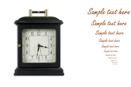 Old style clock with space for your text