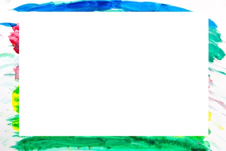 Grunge abstract multicolor frame with space for your textの写真素材