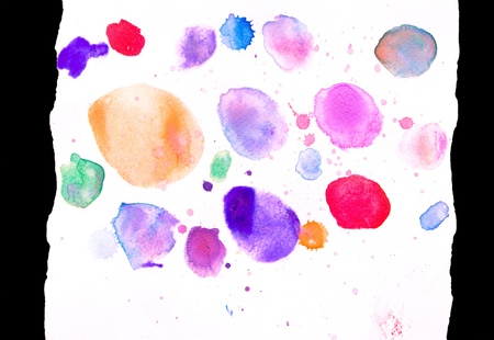 Abstract watercolor on tron white paper backgroundの写真素材