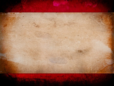 Vintage paper Braner on grunge backgroundの写真素材