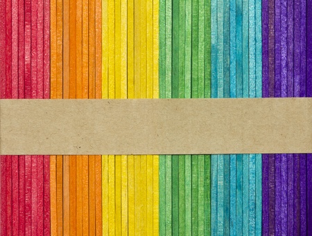 Multicolor of wood stick with space for your textの写真素材