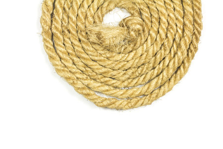 Rope on a white background 