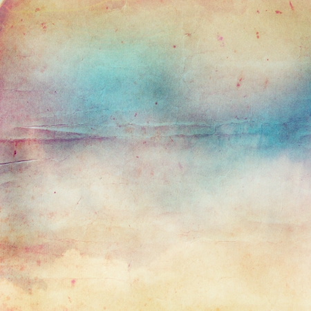 Watercolor on old paper backgroundの写真素材