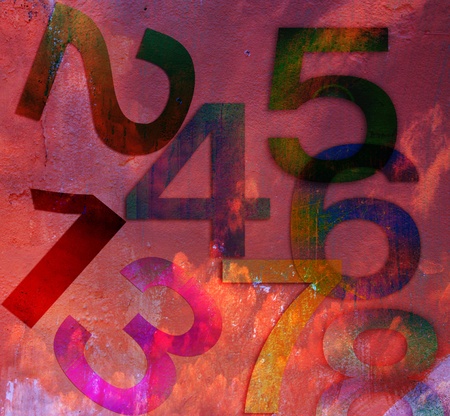background in grunge style background with numbers の写真素材
