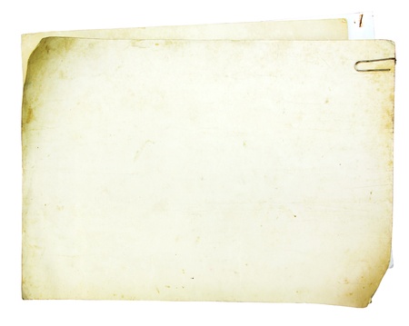 Vintage old paper series on white background の写真素材