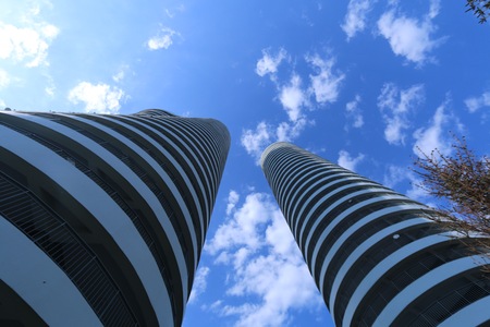 Buildings against the skyのeditorial素材