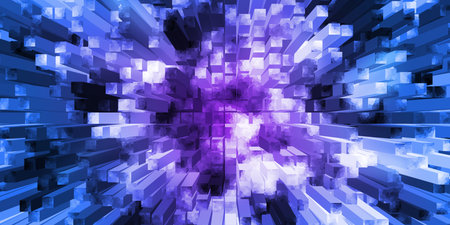 Abstract blue geometric texture background.