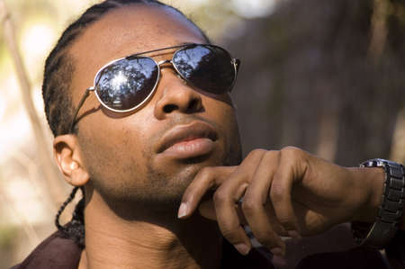 Young african american maleの写真素材