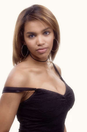 Sexy young african american womanの写真素材